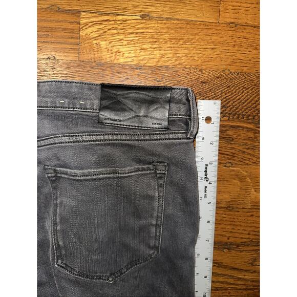 All Saints Bike Shorts Grey Black 31 Slim Fit Short Distressed Cuffed - Picture 12 of 12